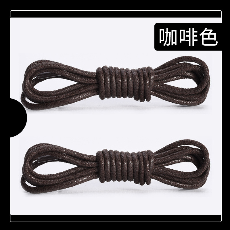 Picture of Wild elephant wholesale martin boots shoelace leather shoes boots brown white black wax rope round waxed shoelace rope a pair