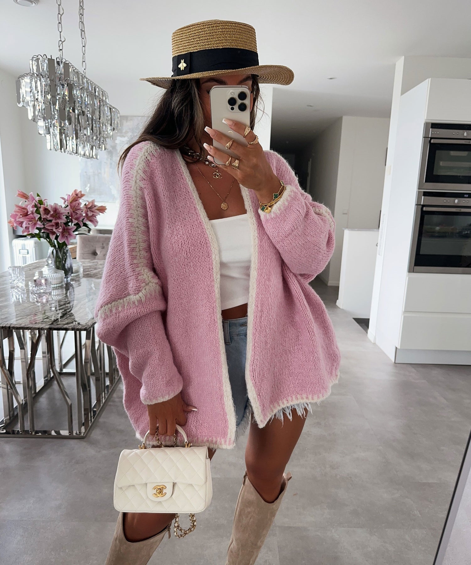 Picture of 2025 Cross-Border Autumn and Winter European and American Amazon New Knitwear Cardigan Knitwear Loose Large Size Women's Knitwear Jacket