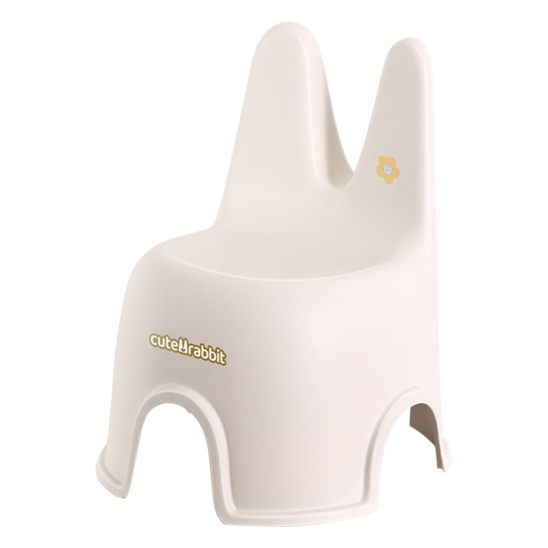 Children's small stool plastic cute rabbit stool baby cartoon back chair kindergarten home overlay small chair