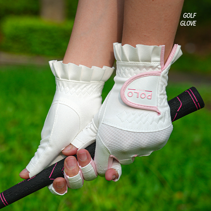Washable Summer Golf Gloves Finger-exposed Touchscreen Women's Non-slip Sports Gloves Hands