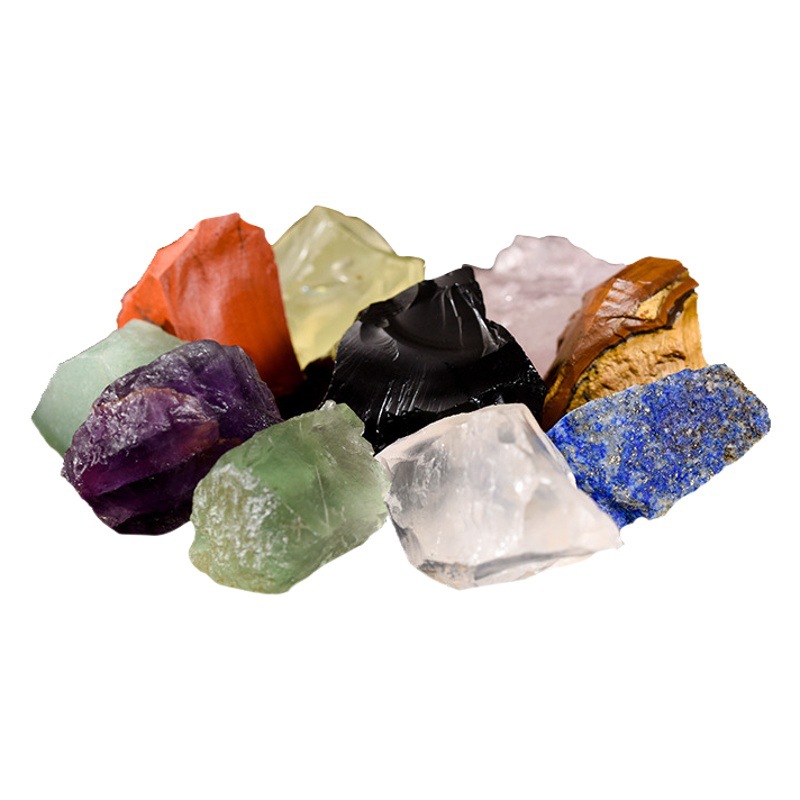 Picture of Spot wholesale Crystal raw stone aromatherapy stone scented stone natural powder Crystal Green fluorite amethyst Citrine Crystal Stone