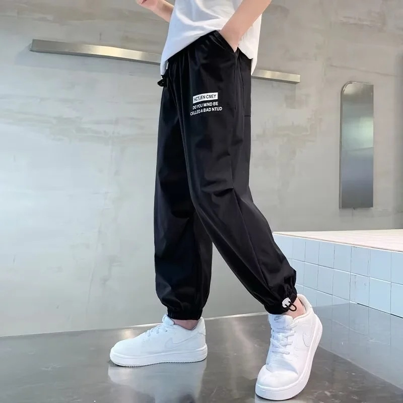 Picture of Boys' Pants Summer Thin 2023 Quick-drying Pants Big Children's Leisure Sports Anti-mosquito Pants Boys Spring and Autumn Trendy Brand