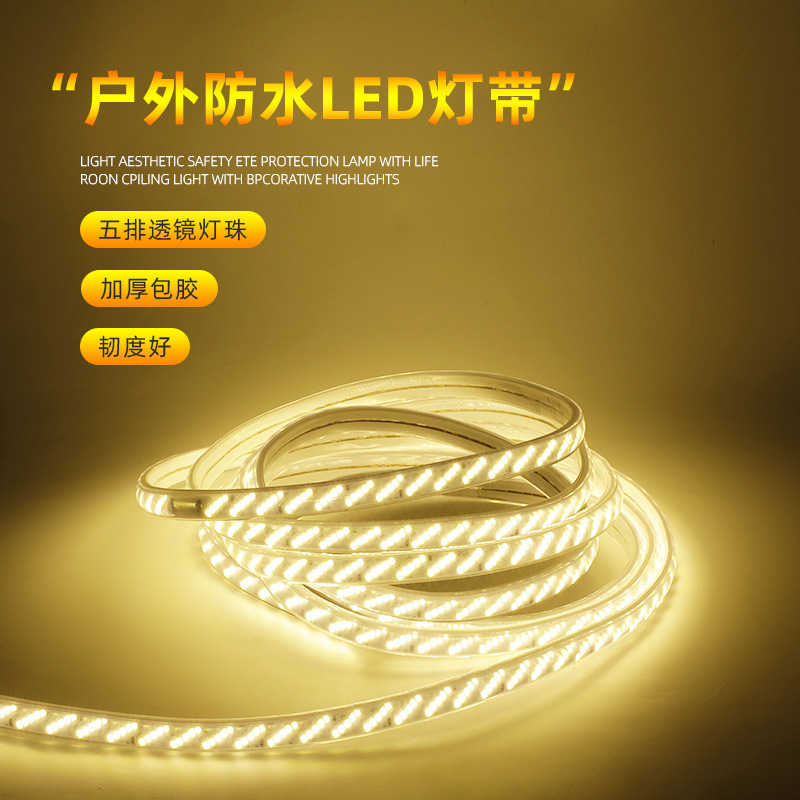 Led Light Strip 320 Lights Indoor Warm Light Replacement Lighting Outdoor with Plug Waterproof Flexible Light Strip Wholesale Super Bright