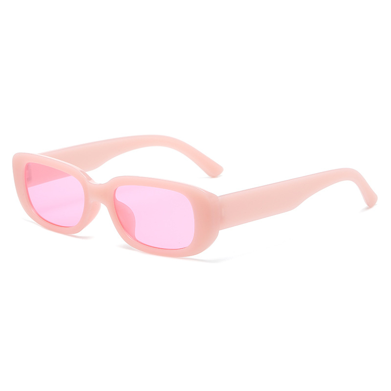 Picture of New Fashion Candy Color Cat's Eye Sunglasses European and American Fashion Street Shooting Joker Small Frame Plastic Tooth Sunglasses s23081