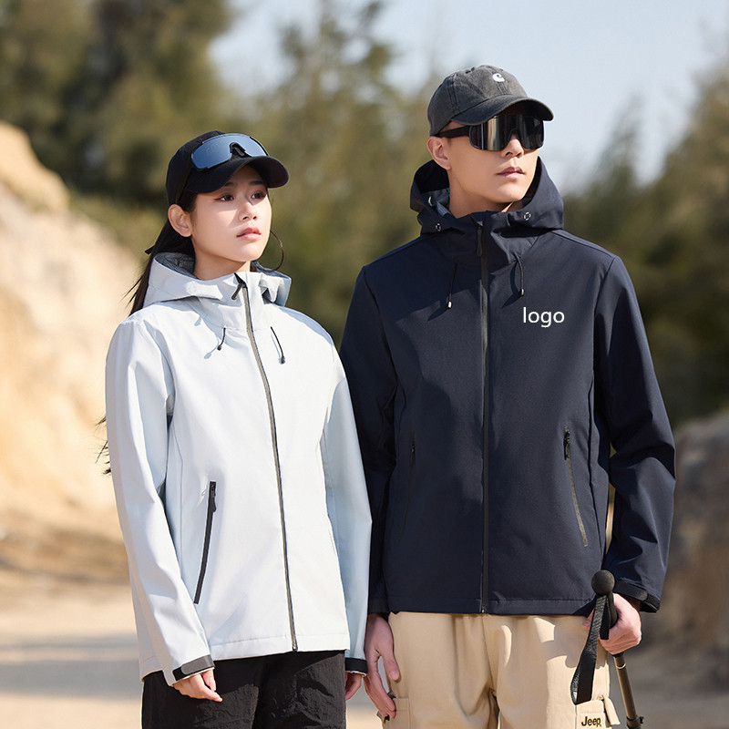 Spring thin single-layer assault clothes men's outdoor mountaineering windproof hooded jacket single clothes women's work clothes custom logo