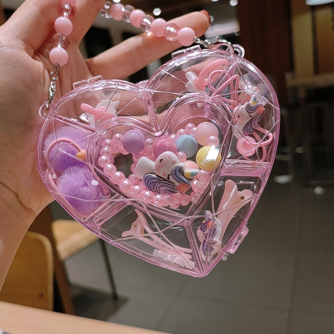 Picture of Children's jewelry baby cartoon cute fruit pendant bracelet suit birthday gift box in stock wholesale