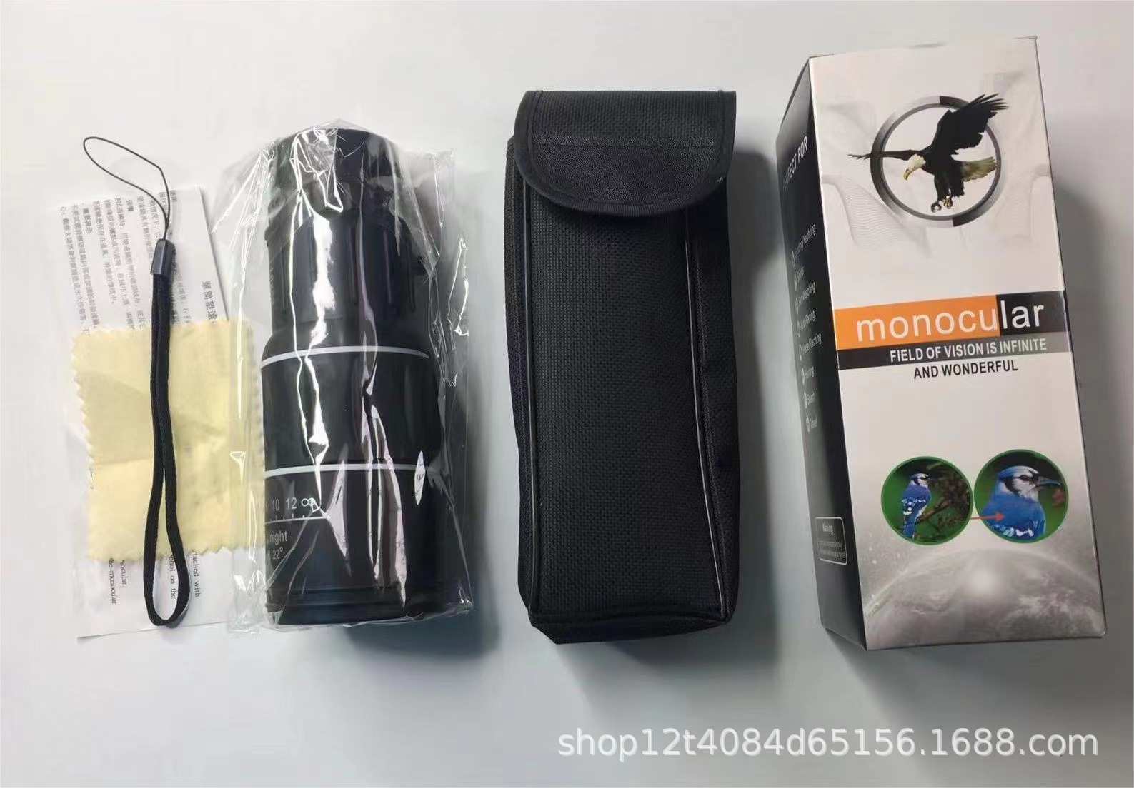 Picture of Monocular High-Power High-Definition 16X52 Telescope Manufacturer Low-Light Night Vision Mobile Phone Camera Outdoor Telescope