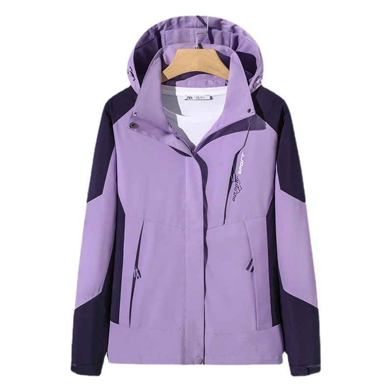 Jacket men's spring and autumn thin couple outdoor hiking breathable mountaineering clothing women's windproof waterproof coat fishing clothing