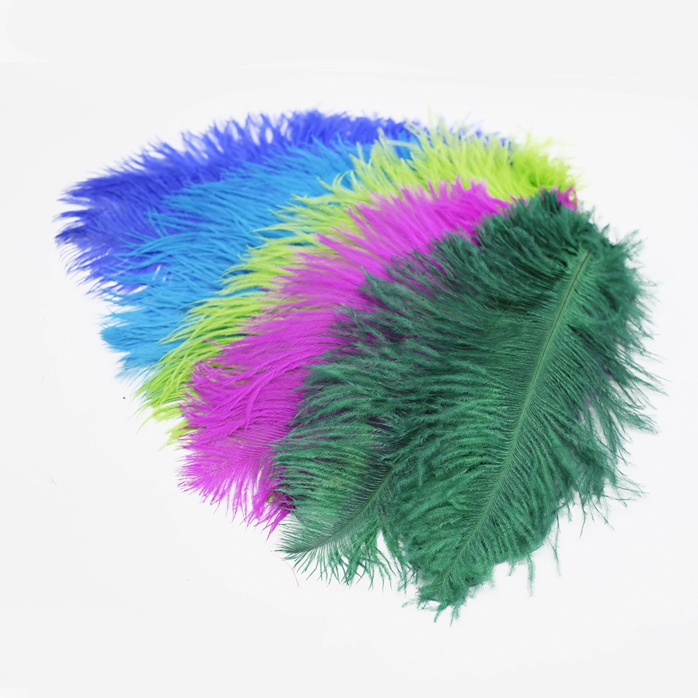 Picture of Color in stock 20-25cm ostrich feather flower home flower arrangement wedding decoration accessories ostrich feather wholesale