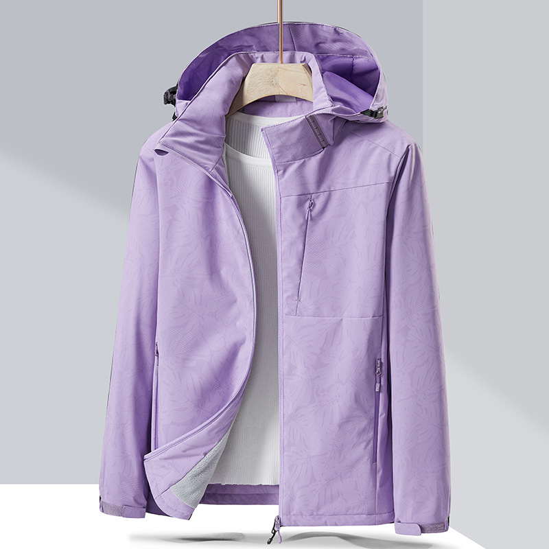 Picture of 2023 Fleece-Lined Cotton Jacket Couple's Style Windproof Waterproof Single-Layer Jacket, Cold-Resistant, Fleece-Lined and Thickened