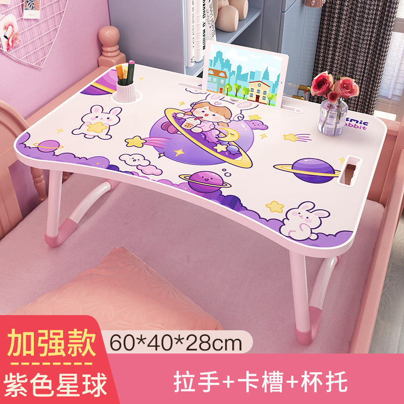 Picture of Cross-border Trade Bed Small Table Laptop Table Folding Table Desk Brush Shake Voice Live Small Table Study Table