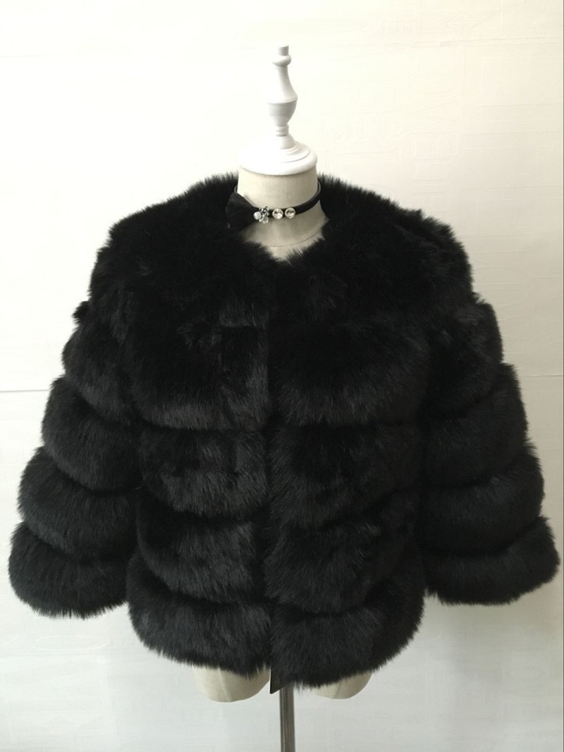Picture of Fur European and American best selling faux fox fur faux fur coat women's short long sleeve fur faux fur coat