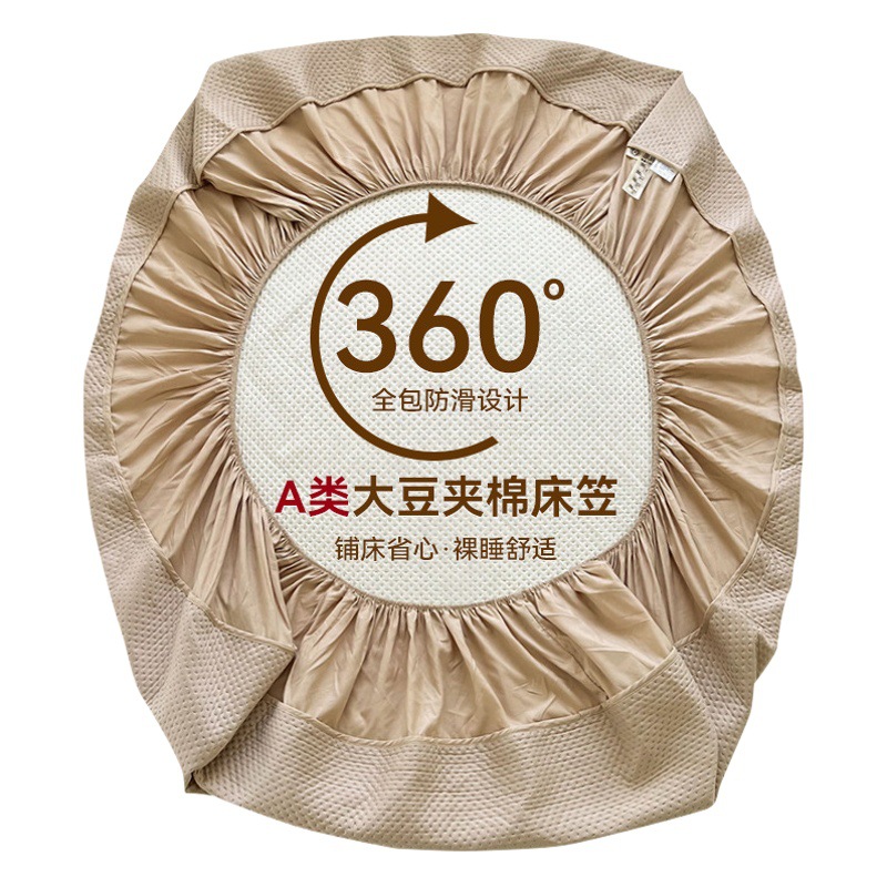 Japanese-style soybean quilted bedspread class a knitted cotton mattress cover protective cover all-inclusive six-side Simmons bedspread wholesale