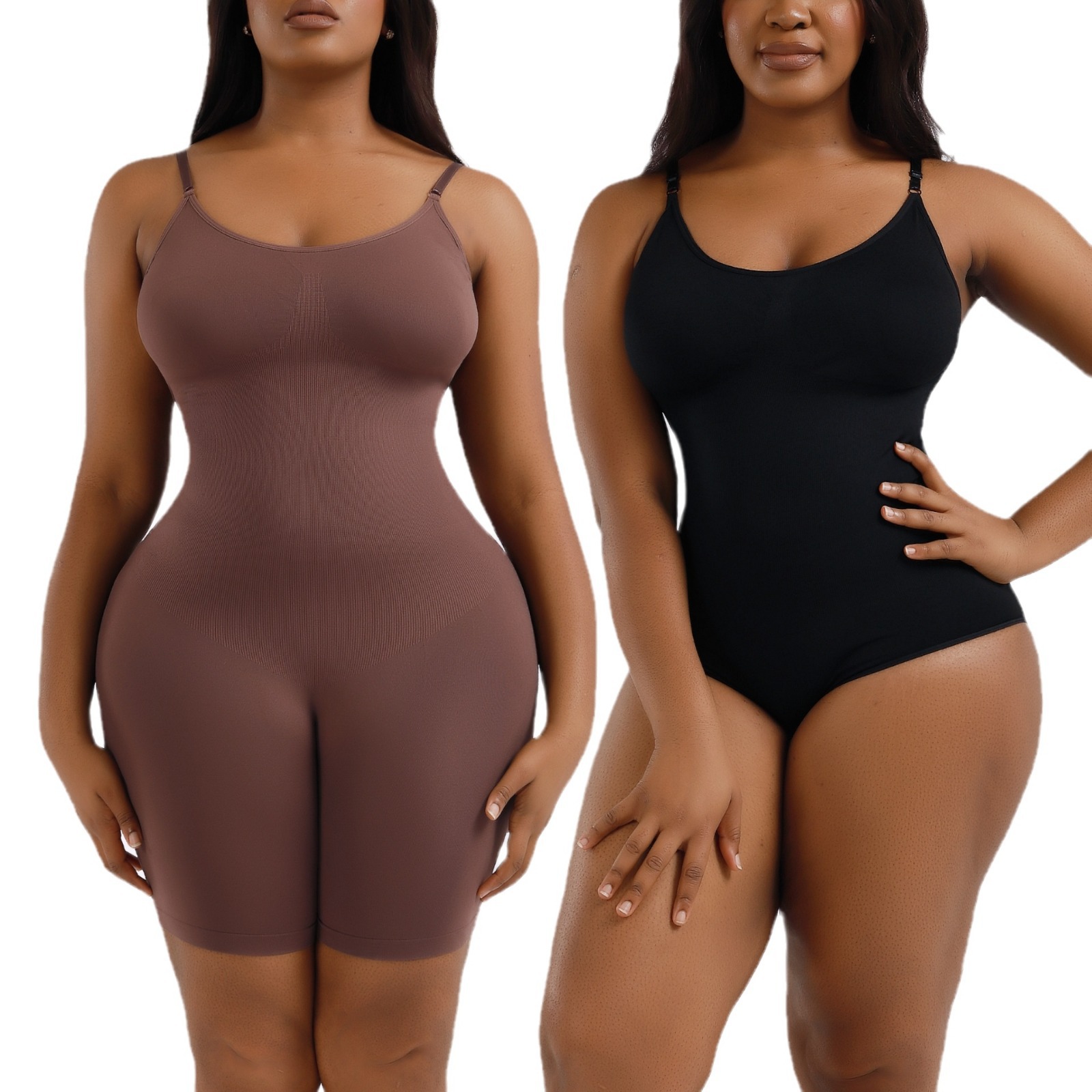 Picture of European and American plus size Postpartum Hip Lifting Seamless Body Shaping Clothes Women's Full Body Sling Abdomen Tinting Body Underwear