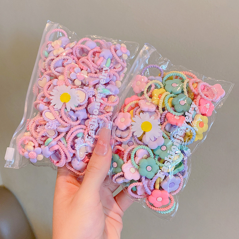 Picture of Children's rubber band does not hurt hair, good elasticity, Girl's rubber band, baby's hair rope, small size tie hair, hair ring, hair accessories