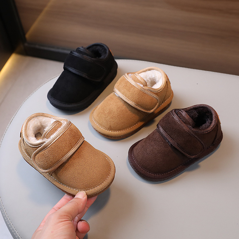 Children's Cotton Shoes Winter Girls Snow Boots Boys fleece-lined Cotton Boots Winter Girls Baby Snow Cotton Big Cotton Shoes Winter Shoes