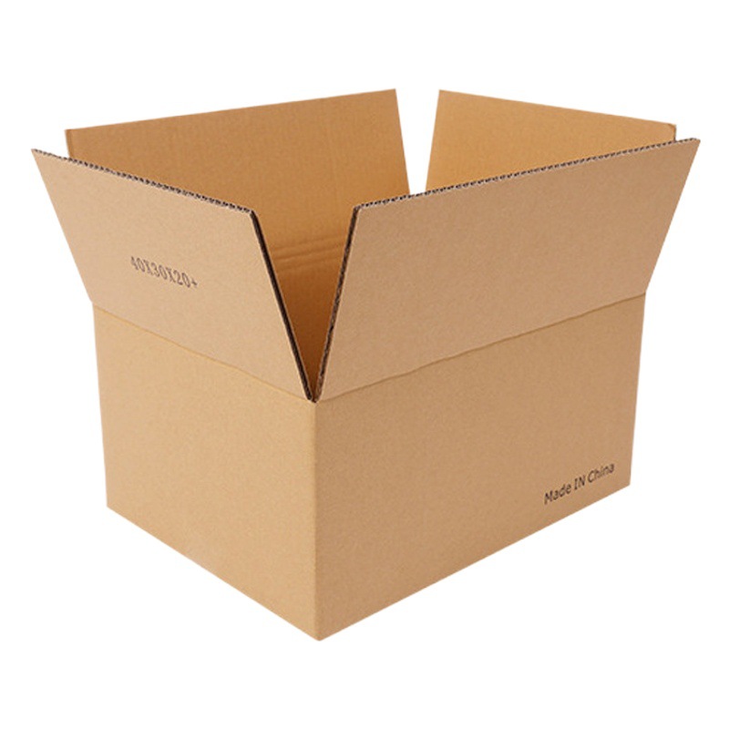 Logistics Express Extra Hard Large Packaging Square Rectangular Packing Box Half High Turnover Carton Moving Paper Box