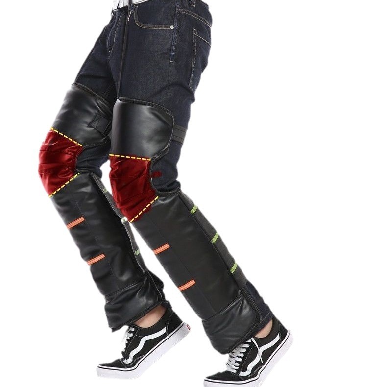 Picture of Winter kneecap motorcycle kneecap electric car cycling men's and women's leggings windproof cold-proof outer wear thickened warm riding