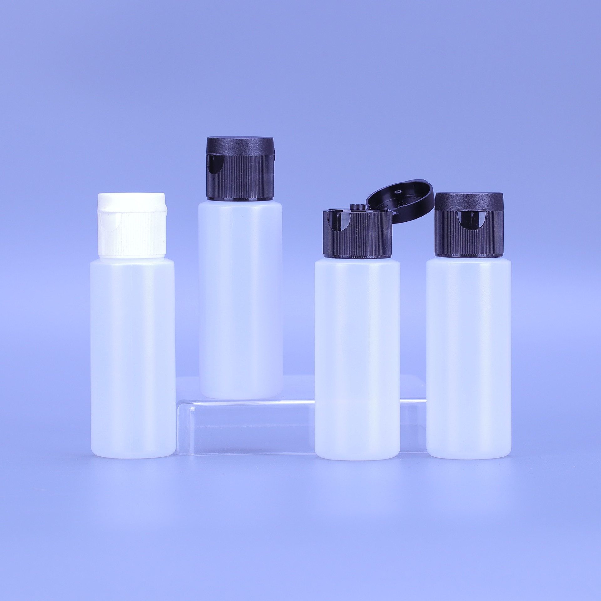 in stock 30ml 60ml 100ml 120ml flip cap bottle ldpe plastic bottle cosmetic emulsion bottle