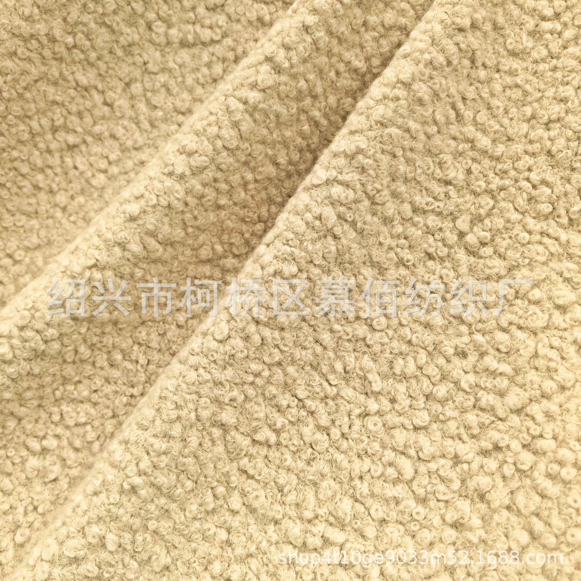 Hoop wool 580g new Korean hoop wool woolen autumn/winter fashionable women's coat, woolen fabric