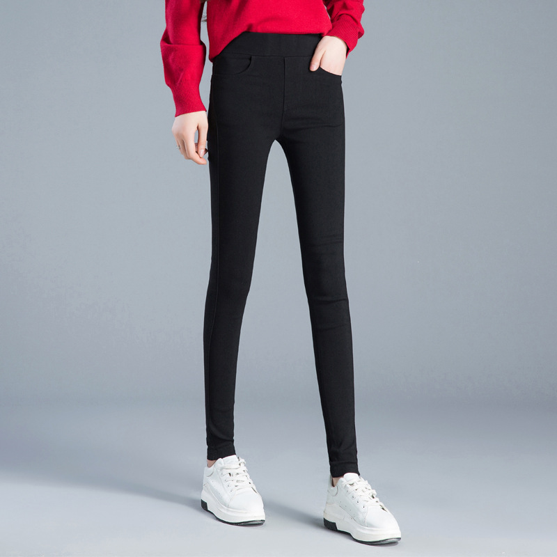 Picture of Wholesale [front and back four bags] spring and autumn wear bottoming pants feet women's tight pencil a generation of hair