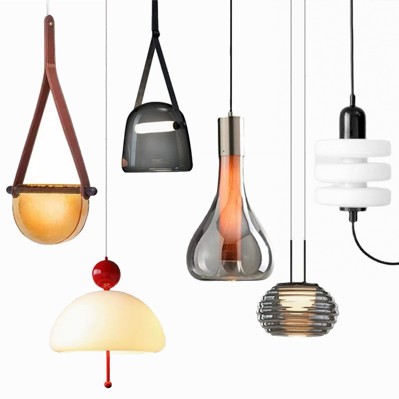 Picture of Nordic Creative Designer Glass Chandelier Advanced Sense Bedroom Restaurant Hotel Homestay Light Luxury Decorative Bar Table Lamp