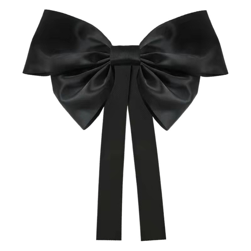 [Postage] Zhang Qixian Wu Jinyan Same Style Ribbon Big Bow Hairpin Back Head Hairpin Spring Pony Tail Clip