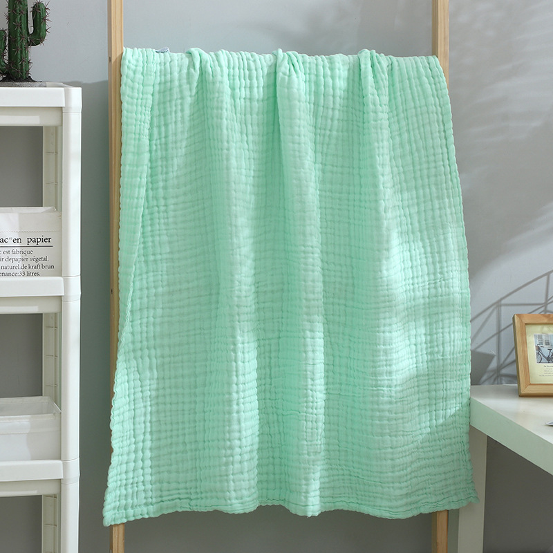 Picture of [Strictly Selected] Six-Layer Seersucker Pure Cotton Bath Towel, Baby Bath Towel, Newborn Cotton Quilt, Pure Color Gauze Towel