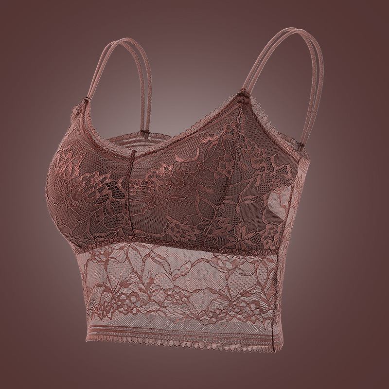 Picture of Cross-border large size Ladies lace wrap chest Europe and the United States sexy hot girl bra women back tube top foreign trade thin wholesale