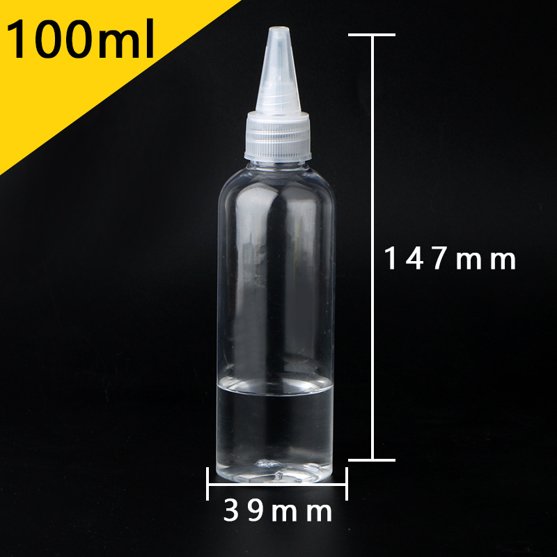 Picture of Wholesale 50 200 500ml ml squeeze bottle color bottle emulsion pigment bottled transparent plastic pointed nose bottle