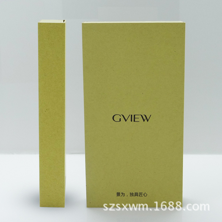 Mobile phone shell packing box leather cover frame tempered film wooden box packaging high-end mobile power packaging wooden box factory