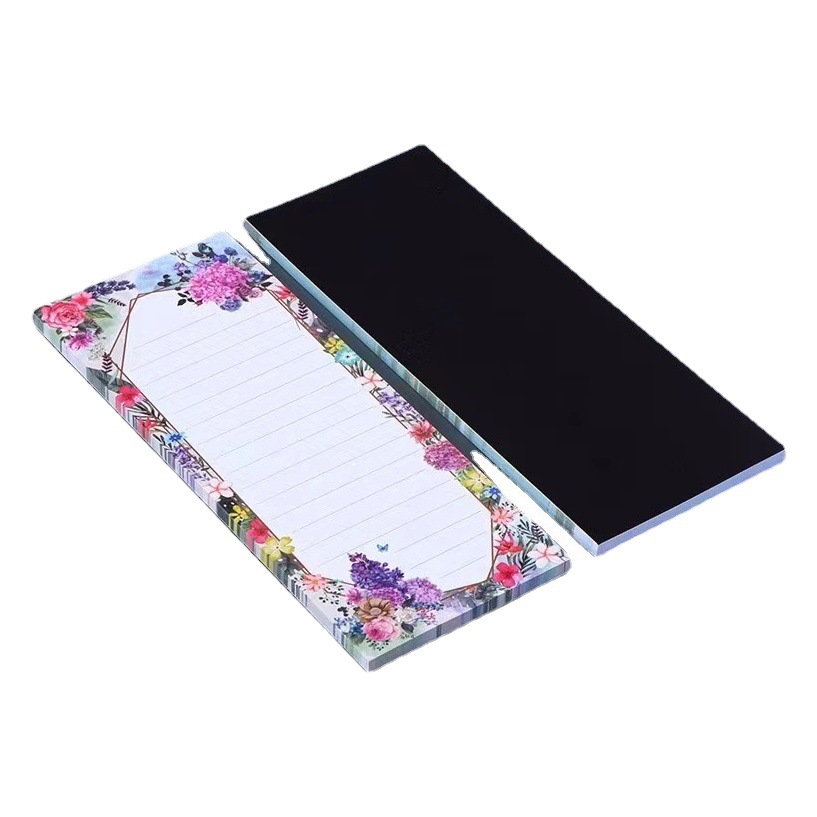 Personalized creative long magnetic note book unique style back soft magnetic note book to map can be customized