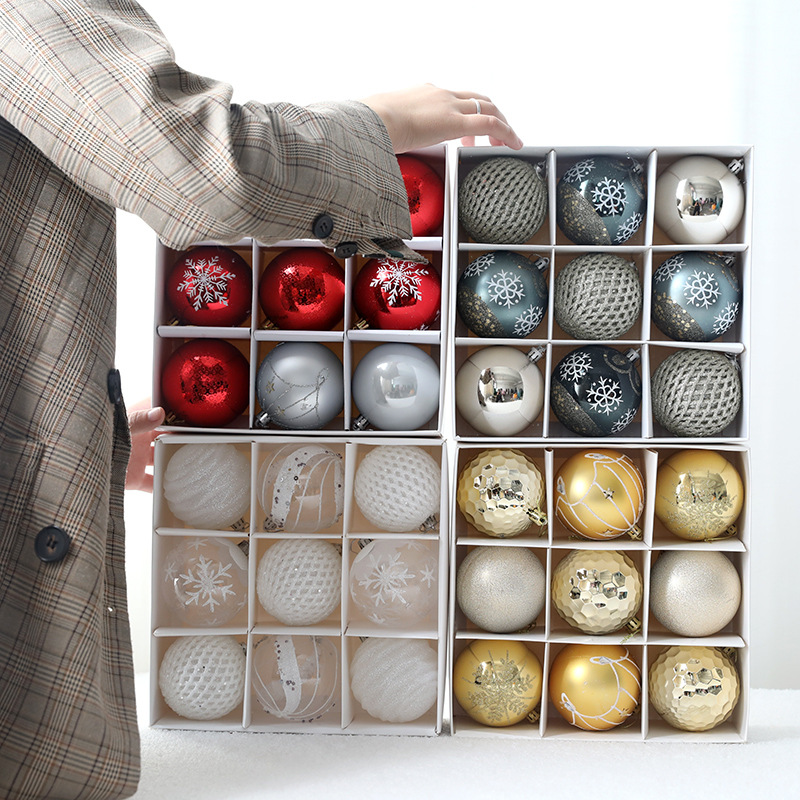 Picture of Christmas ball suit gift box Christmas painted gift bag ball Christmas tree decoration pendant wholesale