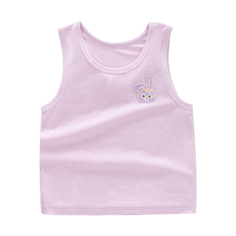 Picture of in stock wholesale baby vest summer children a summer top modal boneless baby base clothes