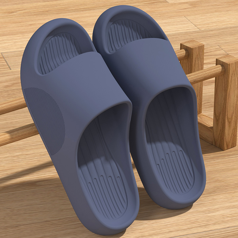 Summer Slippers Men's Feeling Soft Bottom Korean Style Bathroom Thick Bottom EVA Home Household Thick Bottom Couple Parent-child Sandals