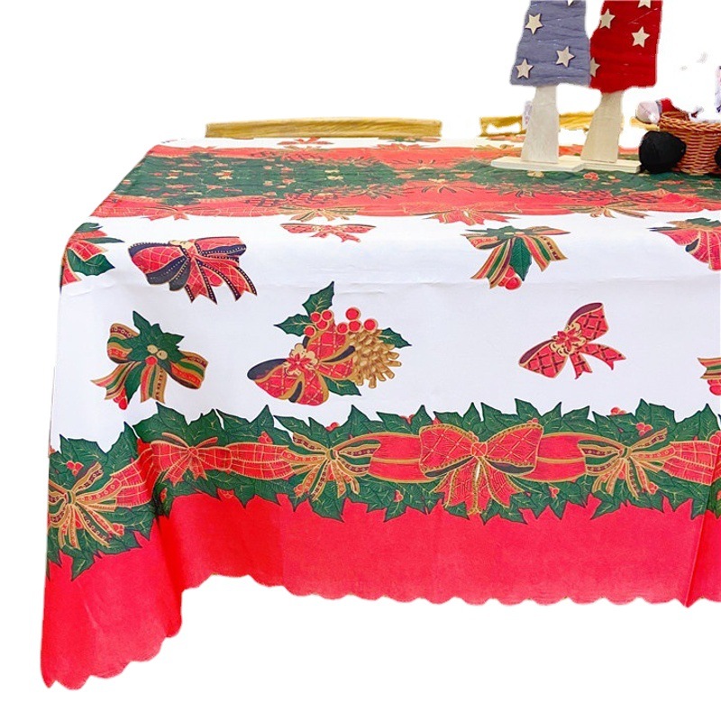 Picture of 2022 new Christmas tablecloth decoration Amazon cross-border hot selling Christmas printed tablecloth table towel wholesale