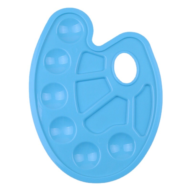 Children's Plastic Palette Hand-Grabbed Painted Foot Pigment Palette DIY Painting Graffiti Art Supplies Wholesale