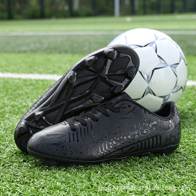 Picture of Factory straight hair football shoes broken nails TF breathable artificial grass football shoes professional competition training shoes cross-border style
