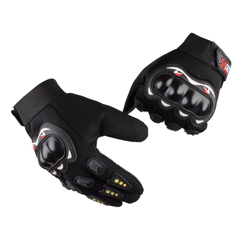 Picture of Full-Finger Off-Road Spring, Summer and Autumn Cycling Half-Finger Motorcycle Cycling Gloves Outdoor Hard Shell Hand Guard Protective Motorcycle Gloves