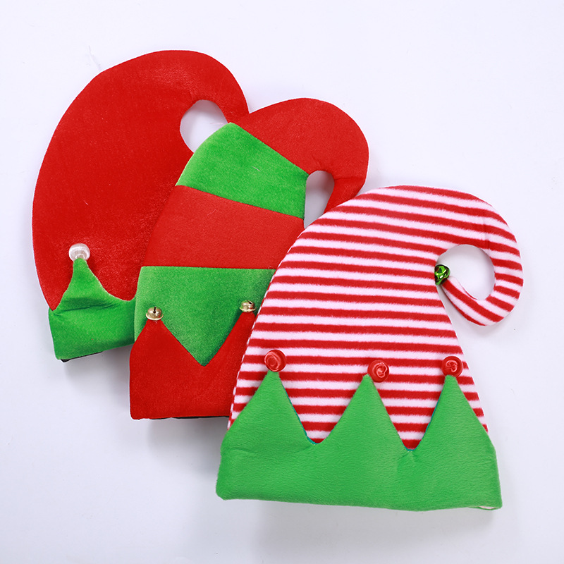 New Creative Christmas Hat Christmas Dress up Elf Hat Party Prom Hat Halloween Foreign Trade Manufacturer Wholesale
