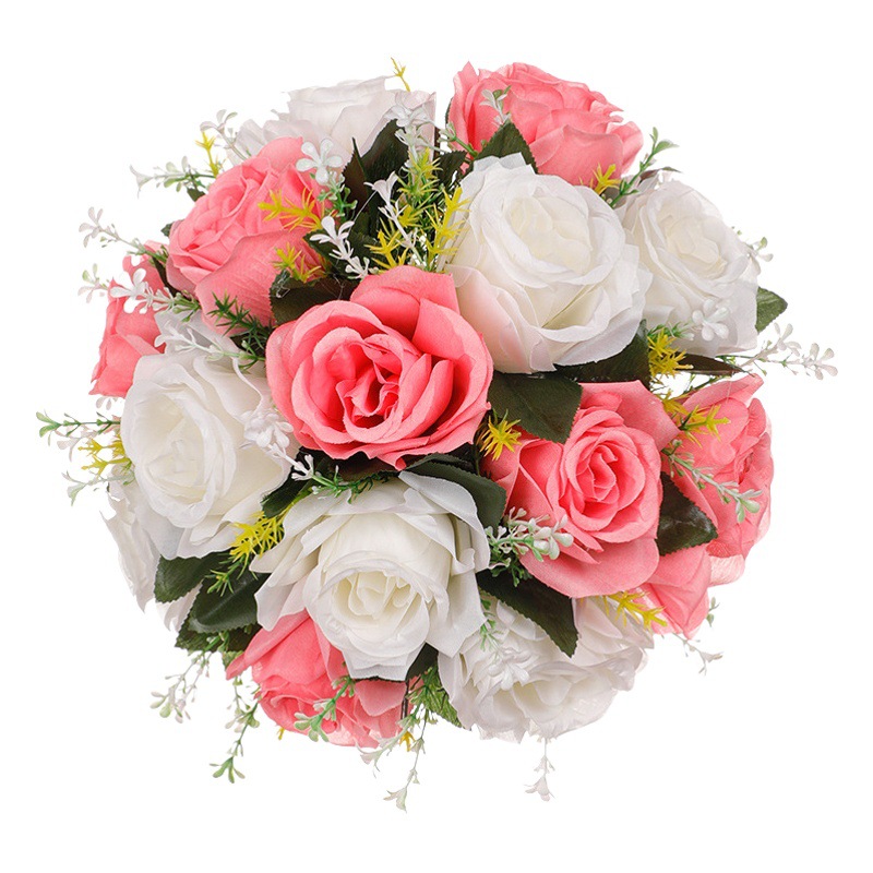 Wedding Road Flower Ball Dining Table Rose Ornaments Foreign Trade Simulation Candlestick Flower Amazon Hot Bubble Flower Ball