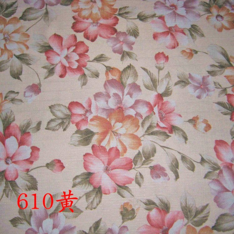 Picture of Manufacturer's Ready Stock 2.8m Wide Polyester Imitation Linen Jacquard Bamboo Plaid Cloth Flower Pattern Rich Cross Plaid Bamboo Cloth