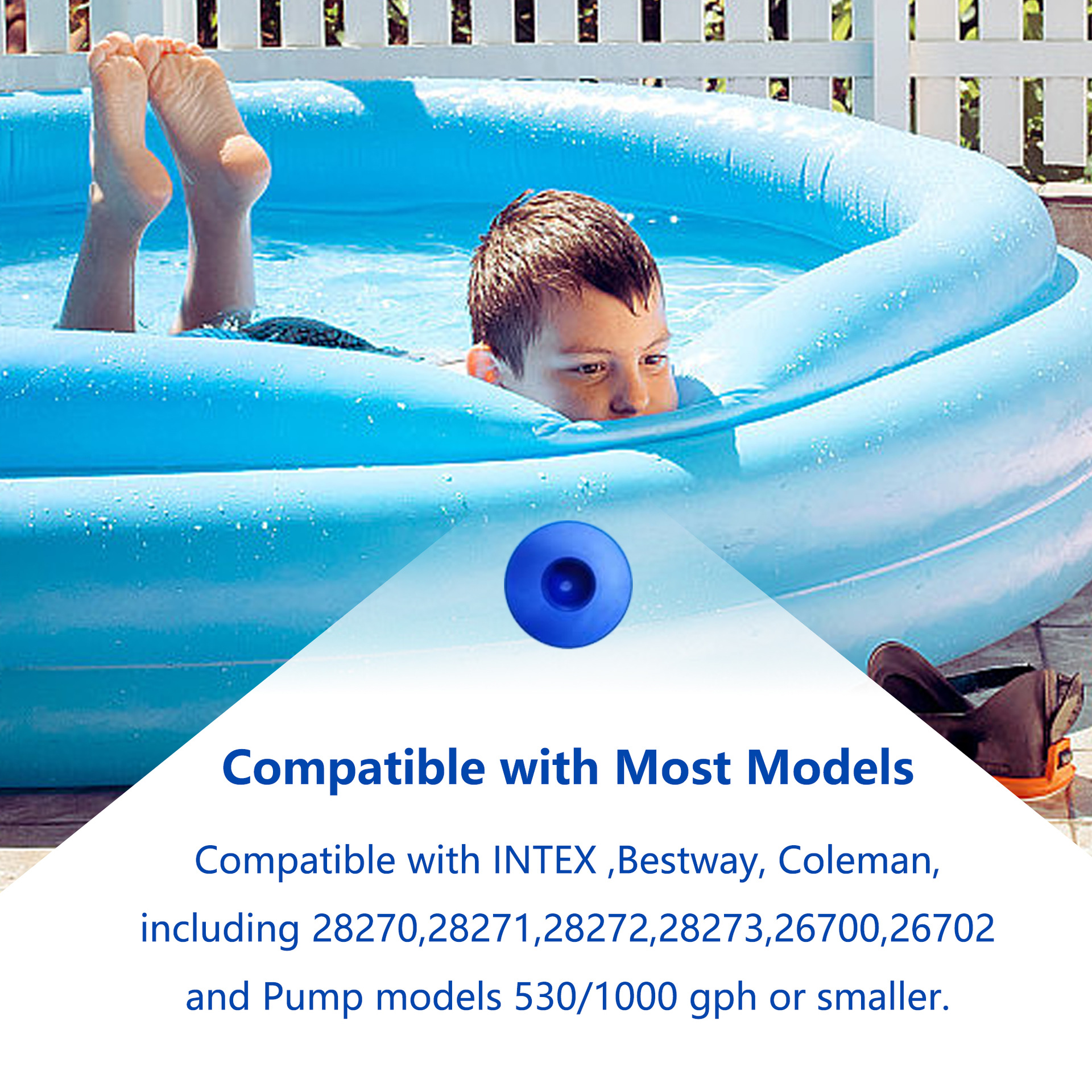 Picture of Amazon's Best-Selling Intex Swimming Pool Accessories Soft Leather Plug Tube Rack Pool Wall Valve Filter Plug Black