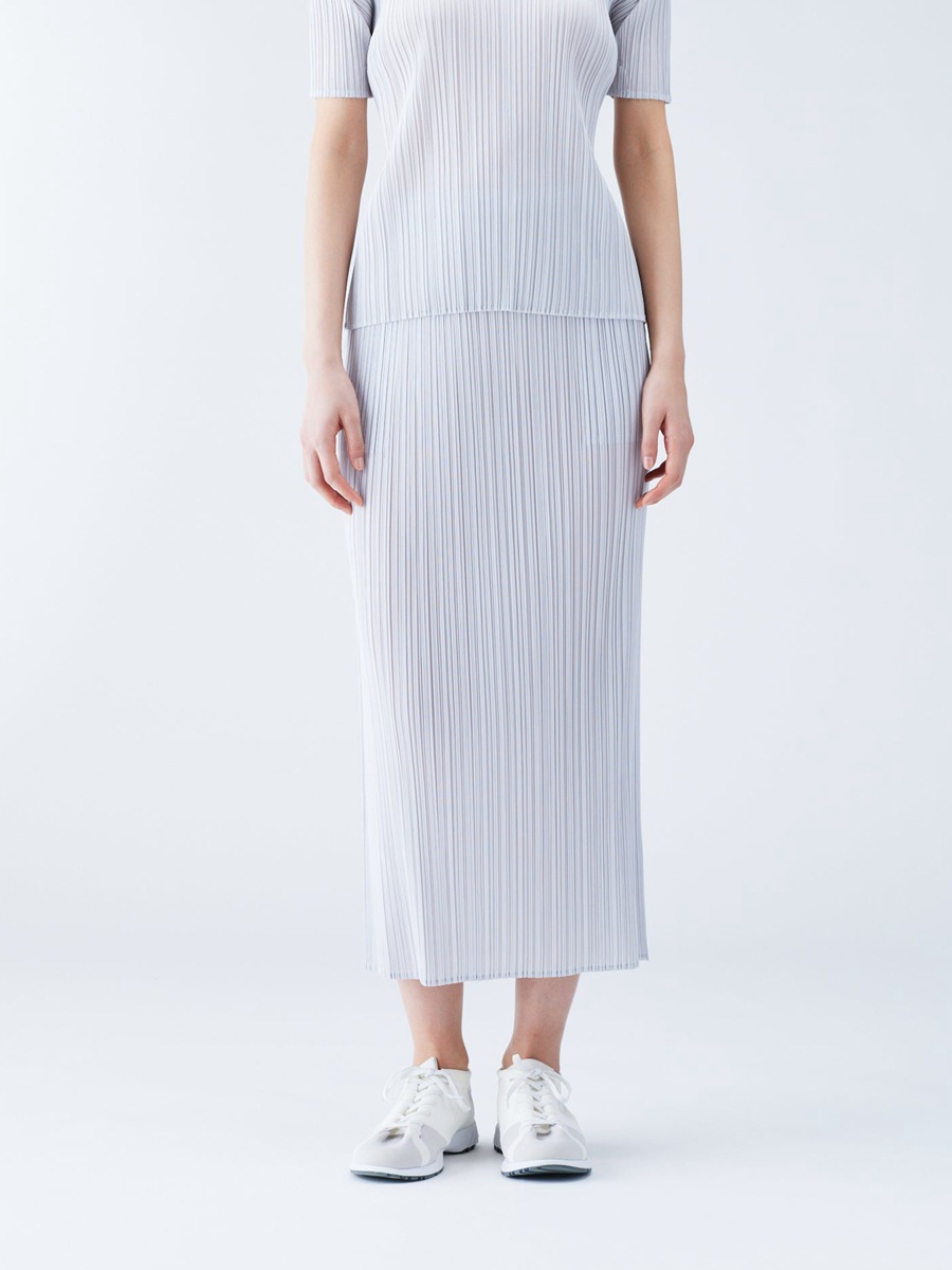 Miyake Counter Long Summer New Pleated Women's Versatile Straight Pencil Skirt