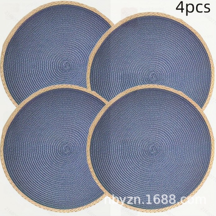 Picture of PP insulation table mat hotel western restaurant European simple natural outdoor festival activities can be wholesale mixed batch