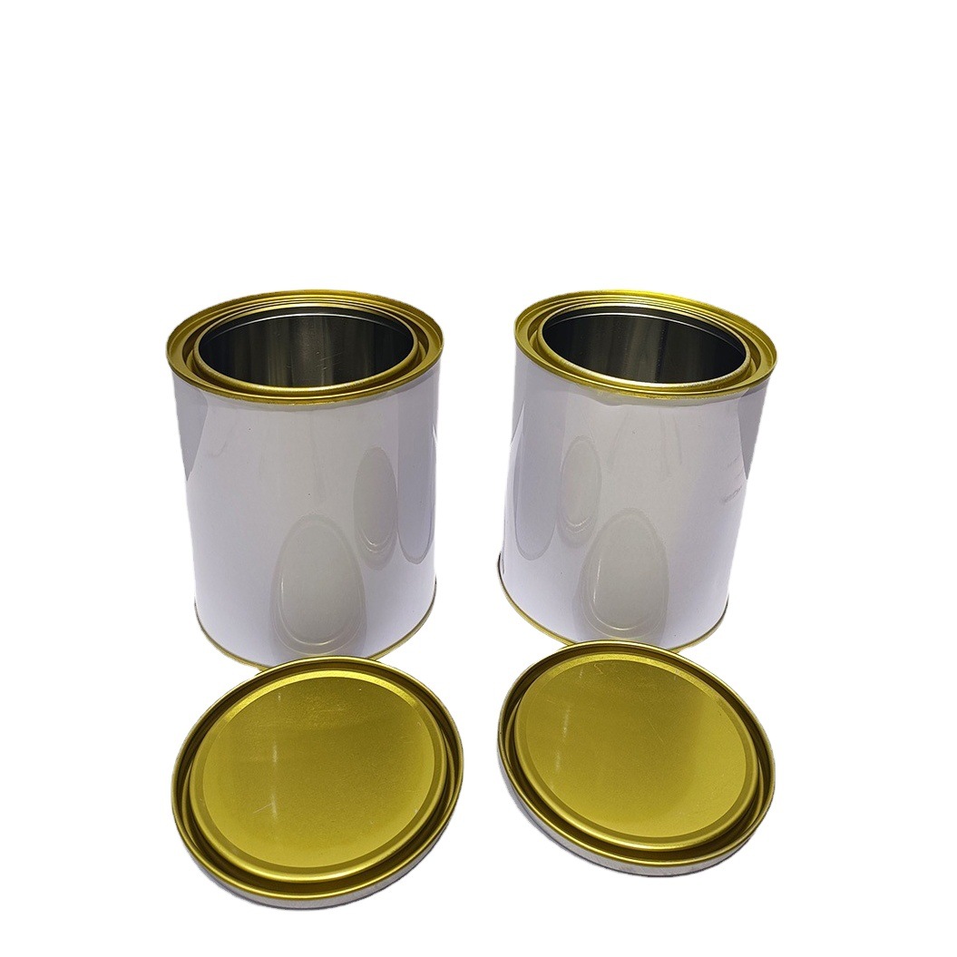 Wholesale 1 liter chemical paint paint can 1kg tinplate packaging bucket paint iron bucket 1L paint sample jar