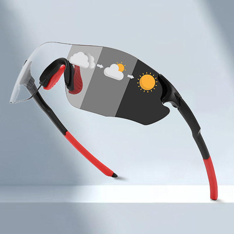Cross-border New Light Color-changing Riding Sunglasses Outdoor Sports Windproof Goggles Day and Night Dual-purpose Night Vision Goggles