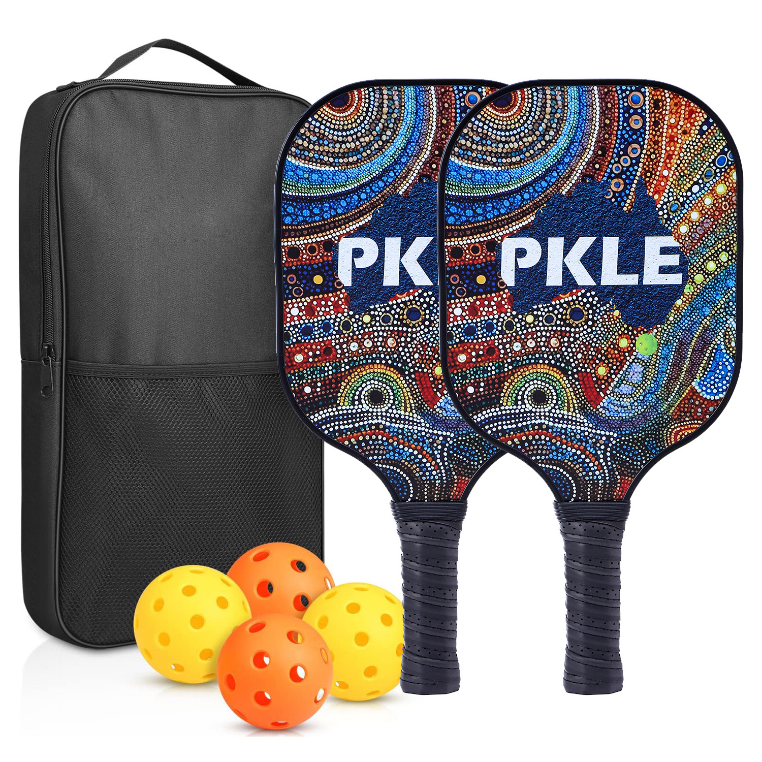 Picture of Peak ball racket glass fiber edge strip UV pattern design outdoor leisure entertainment cross-border pickle pickle racket