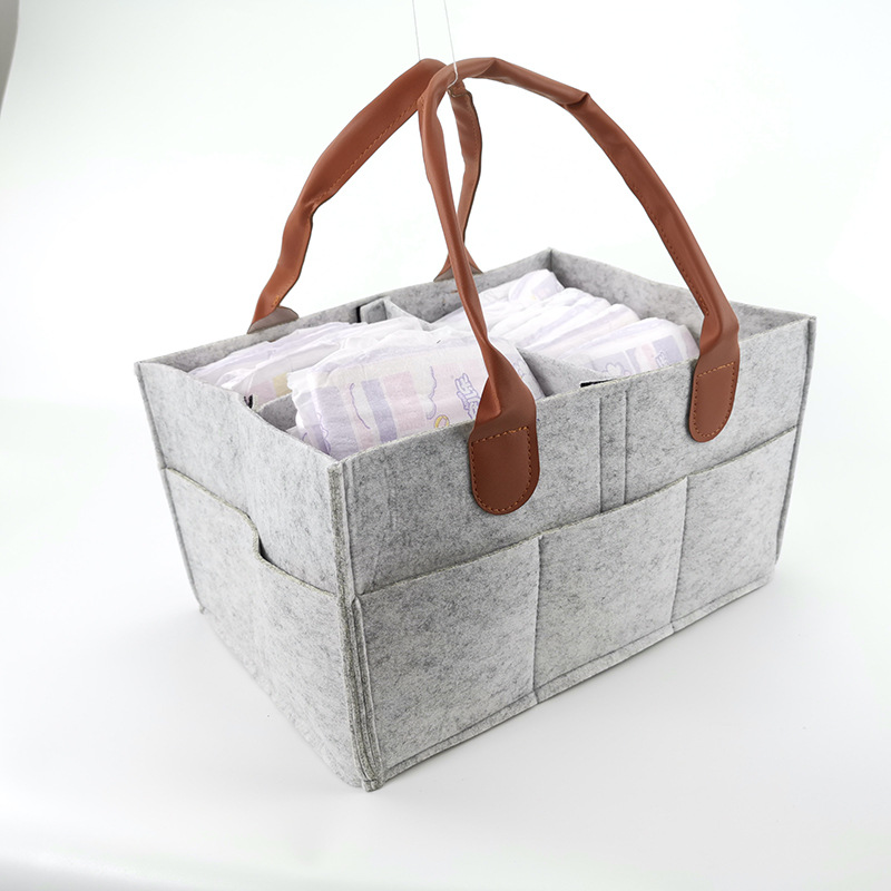 Picture of Diaper Storage Bag for Mothers and Babies, Travel Felt Bag with Custom Logo, Essential for Travel