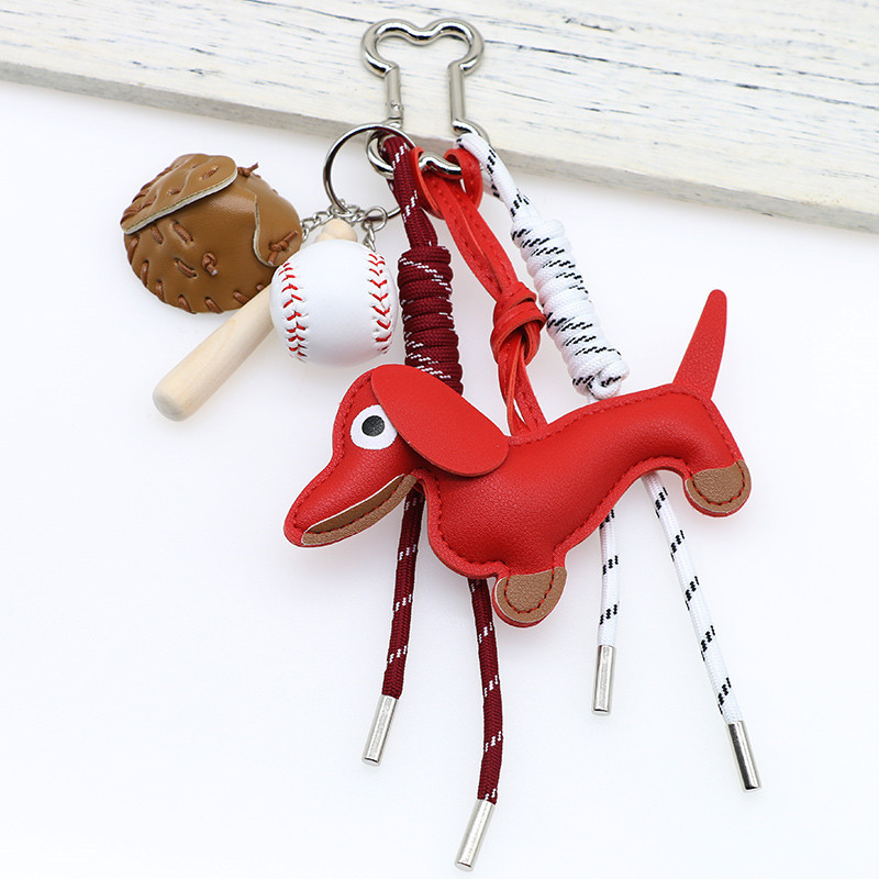 Picture of New Cartoon Personalized Keychain Bag Pendant Miu Series Dachshund Animal Shape Bag Pendant Decoration Wholesale